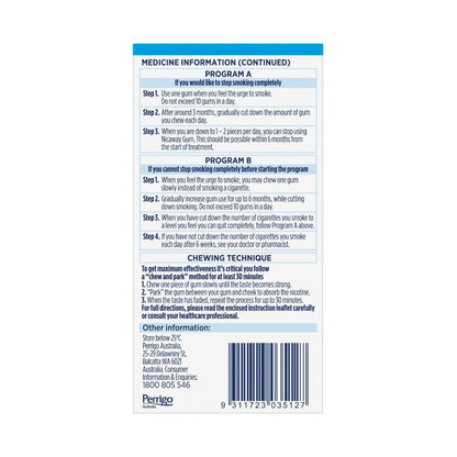 Herron Nicaway Mint Chewing Gum 4mg - 96 Pack