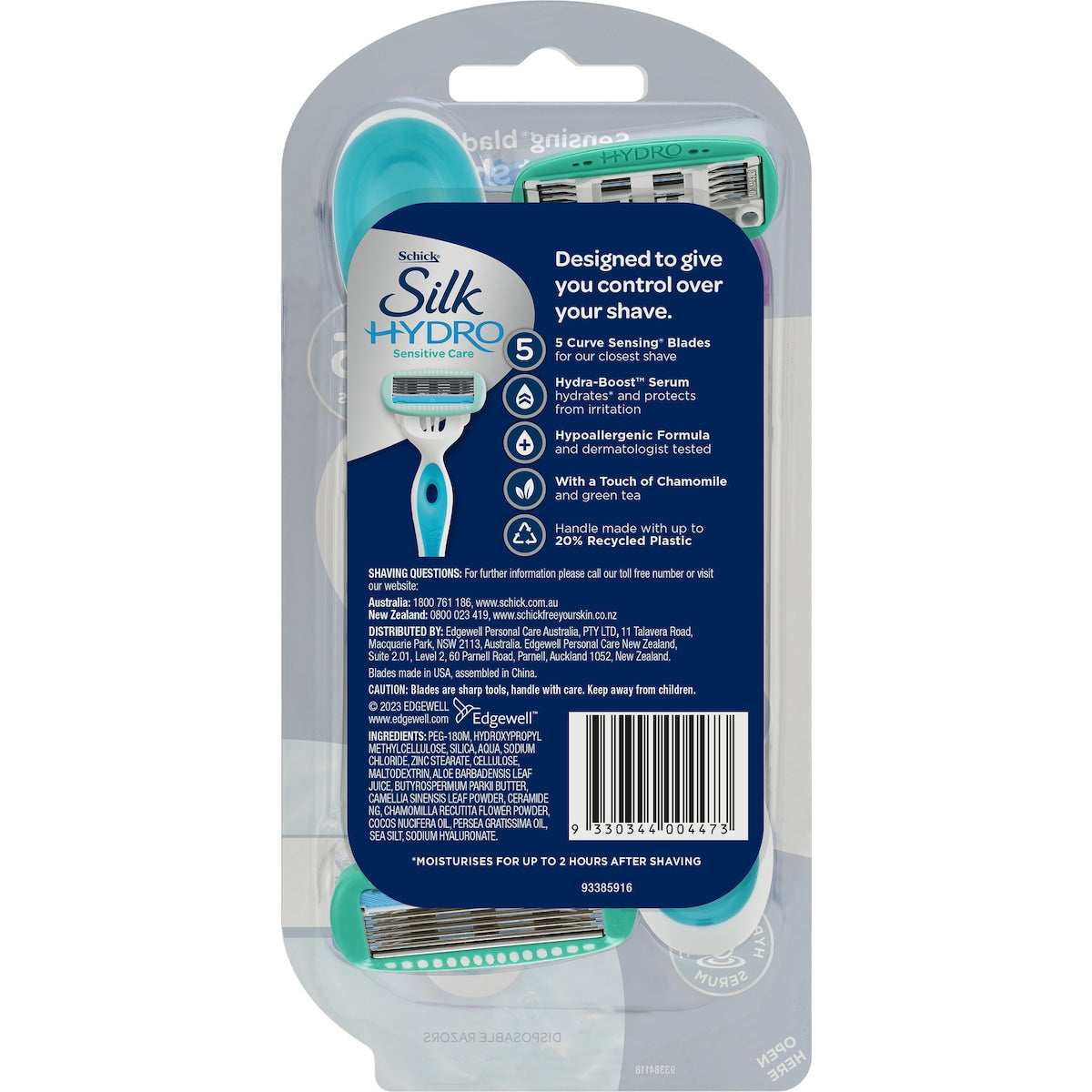 Schick Hydro Silk Womens Disposable Razor 2 Pack