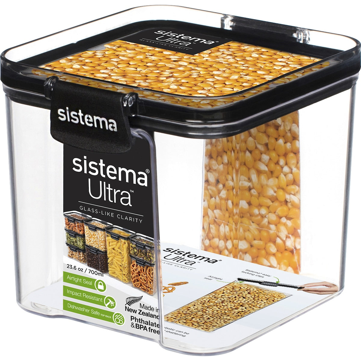 Sistema Ultra Tritan Canister Square 700ml Each