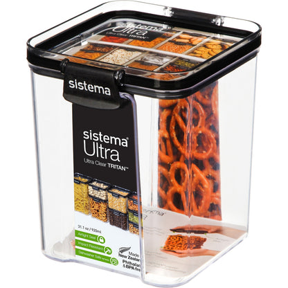 Sistema Ultra Square Food Container 920ml Each