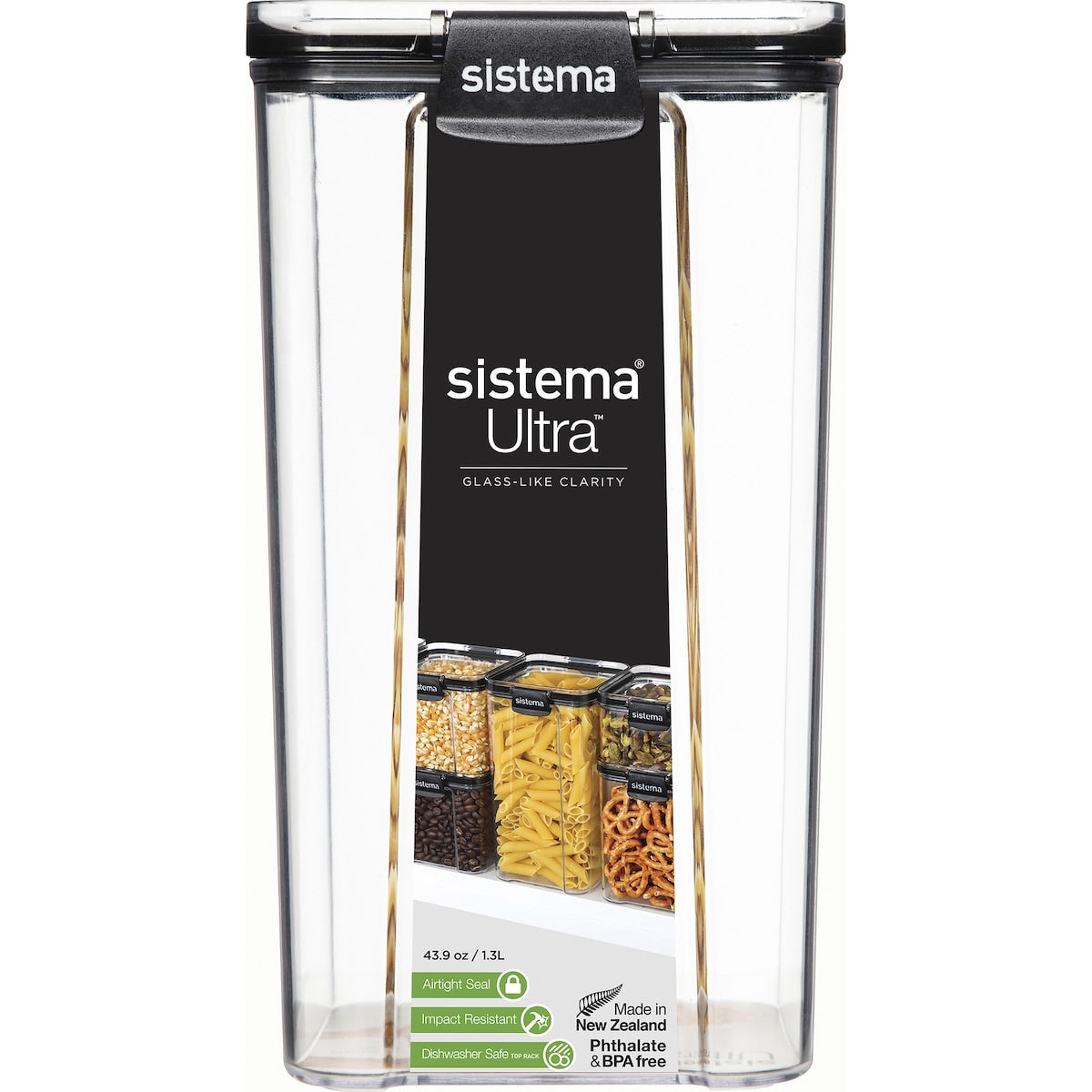 Sistema Ultra Square Food Container 1.3l Each