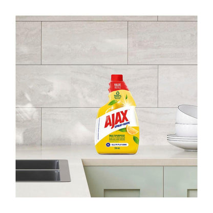 Ajax Spray N Wipe Lemon Citrus 5 in 1 Multi Purpose eaner Refill Pack - 750mL