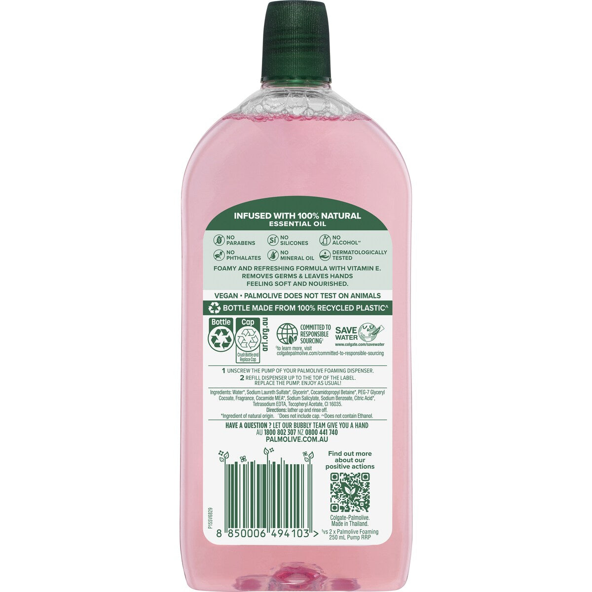 Palmolive Foaming Liquid Hand Wash Japanese Cherry Blossom 500ml