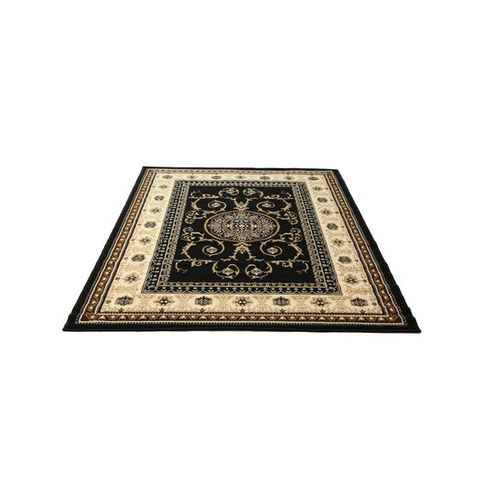 Hufflett Antalya Classic Black Rug - 118x170cm