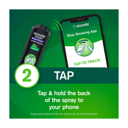 Nicorette Quit Smoking Quickmist Smart Track Nicotine Mouth Spray 1 Pack - 13.2mL