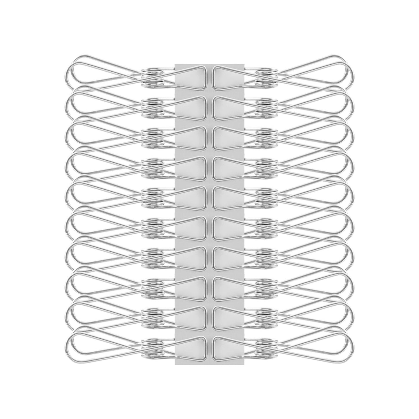 Boxsweden Stainless Steel Clothes Pegs - 27 x 125 x 145mm - 20 Pack