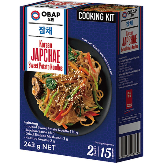 Obap Korean Japchae Sweet Potato Noodles Cooking Kit 243g