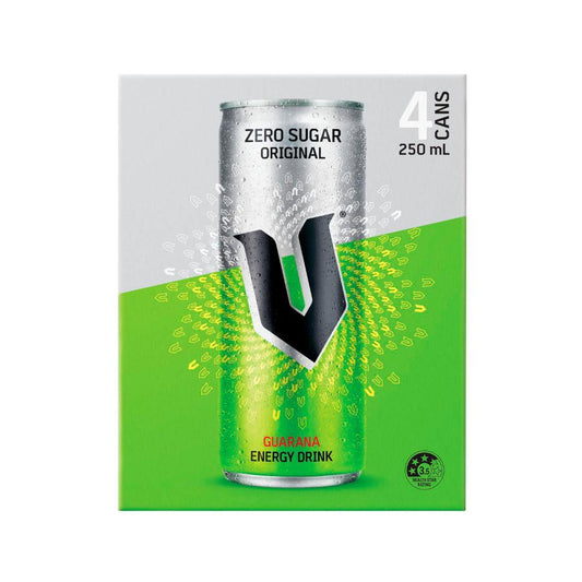 V Sugar Free Energy Drink 4x250mL - 4 pack