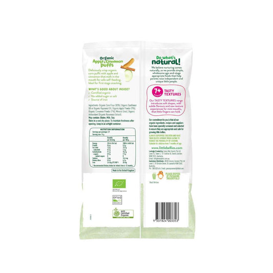 Little Bellies Organic Apple & Cinnamon Puffs | 35g