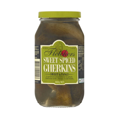 Fletchers Sweet Spiced Gherkins - 560g