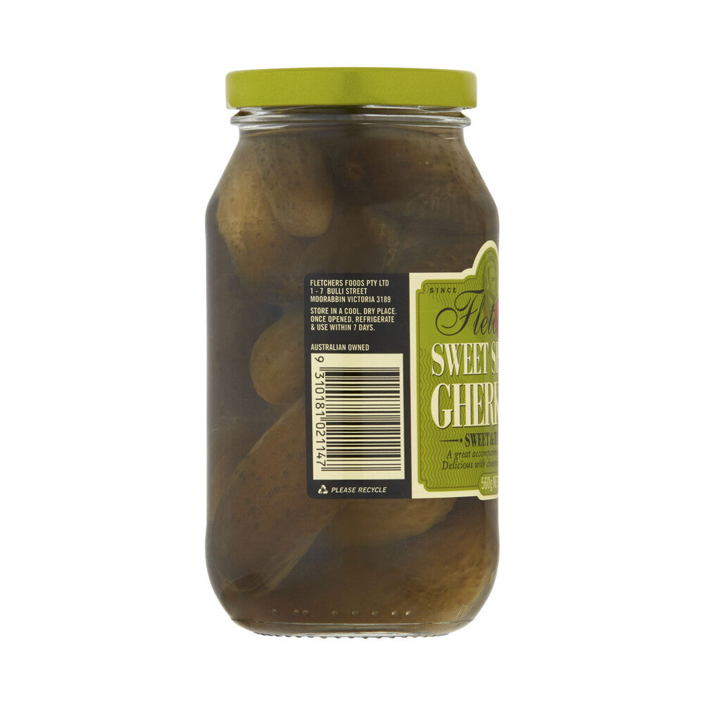 Fletchers Sweet Spiced Gherkins - 560g