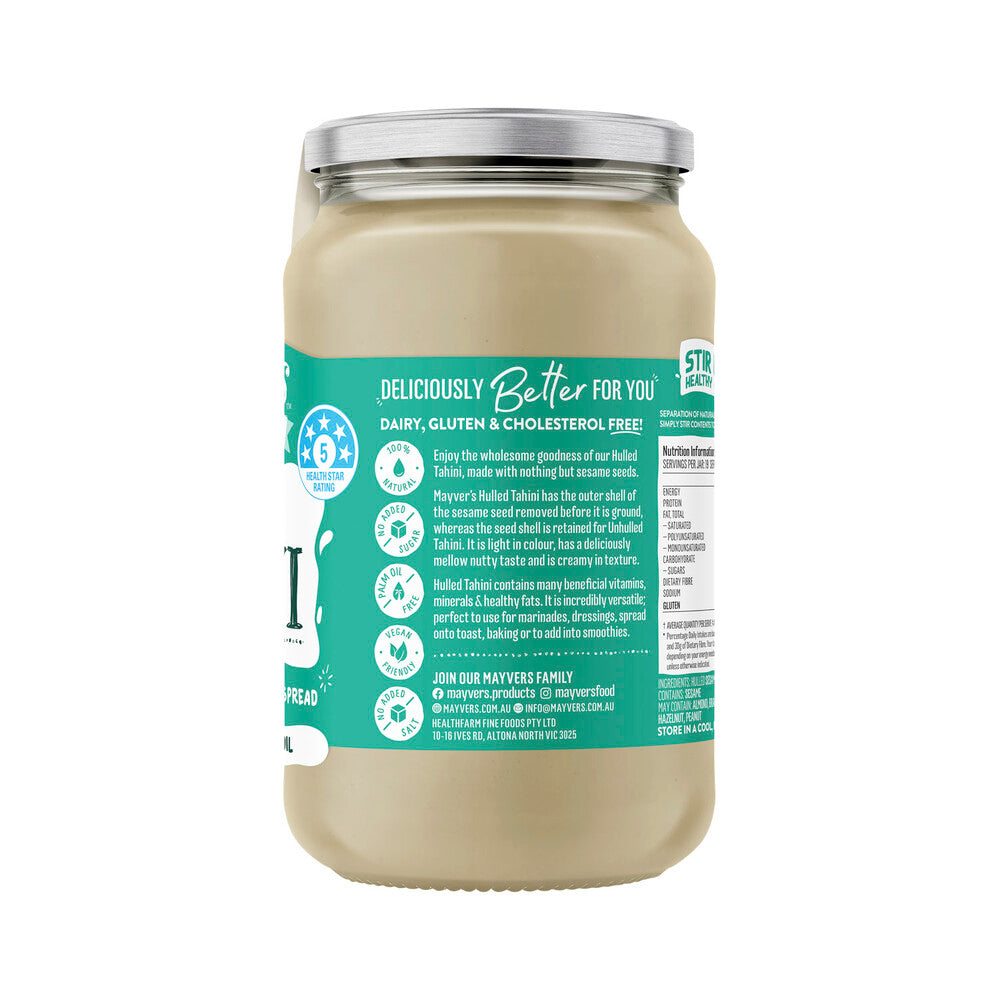 Mayvers Hulled Tahini - 385g