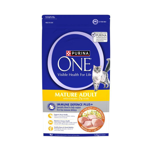 Purina One Senior 7+ Dry Cat Food Chicken - 1.4kg
