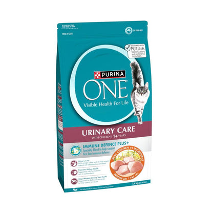 Purina One Adult Dry Cat Food Urinary Tract Health Chicken - 1.4kg