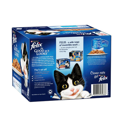 Felix Adult As Good As It Looks Ocean Menu In Jelly Cat Food 85g - 24 Pack
