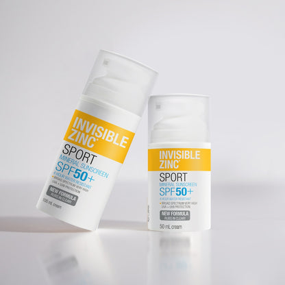 Invisible Zinc Spf 50+ Sport Mineral Sunscreen Cream 100g
