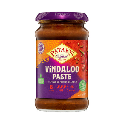 Patak's Vindaloo Curry Paste Hot - 283g