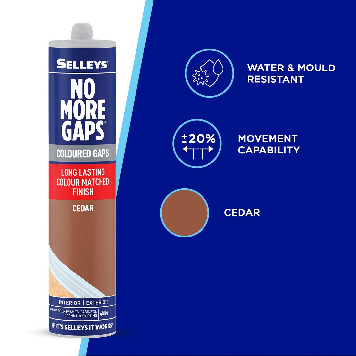 Selleys Cedar No More Gaps - 450g