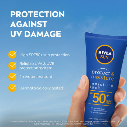 Nivea Spf 50+ Sun Protect & Moisture Sunscreen Lotion 100ml