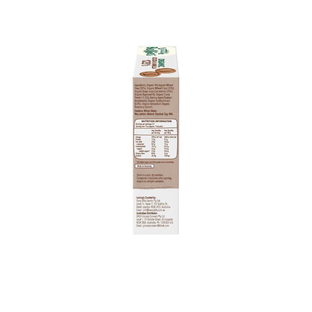 Little Bellies Organic Cocoa & Vanilla 123's Biscuits - 130g