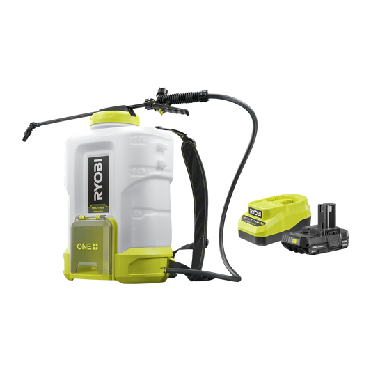 RYOBI 18V ONE+ Backpack Sprayer 2Ah Kit R18BPS12 - 15L