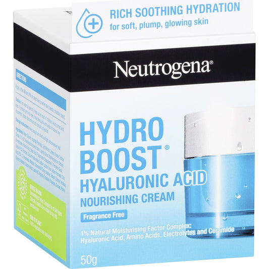 Neutrogena Hydro Boost Hyaluronic Acid Nourishing Cream Moisturiser 50g