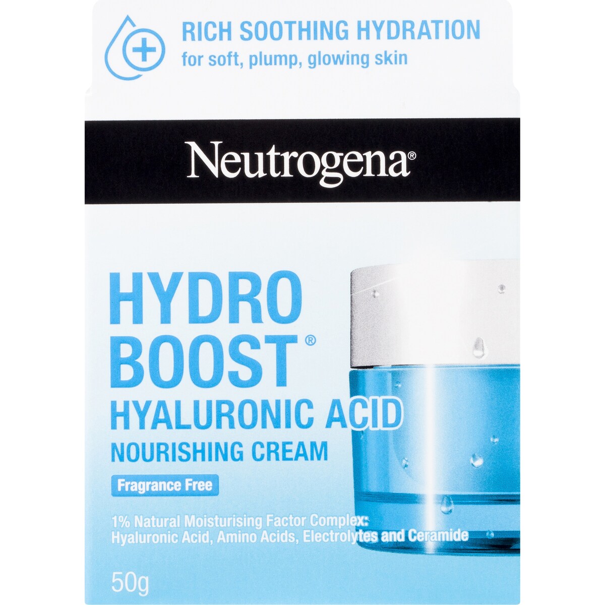 Neutrogena Hydro Boost Hyaluronic Acid Nourishing Cream Moisturiser 50g