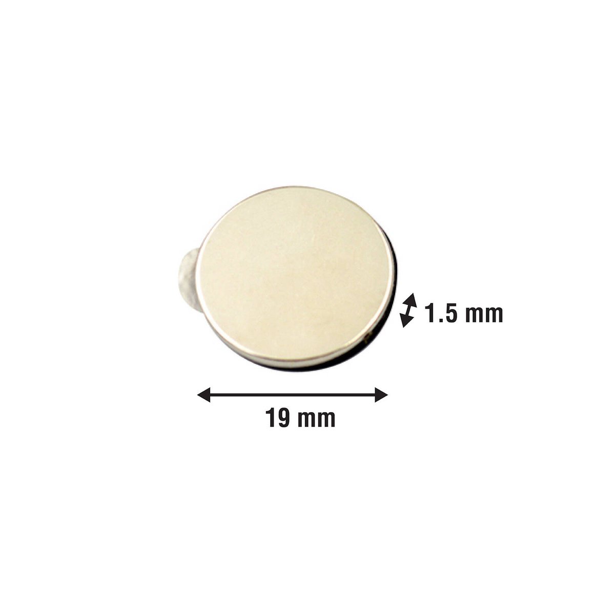 Everhang Rare Earth Self Adhesive Disc Magnet 19mm Neodymium 5 Pack
