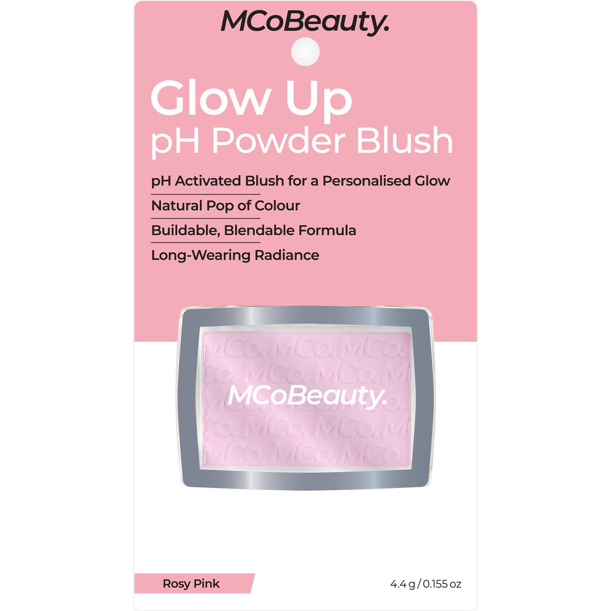 Mcobeauty Glow Up Ph Powder Blush Posy Pink 4.4g