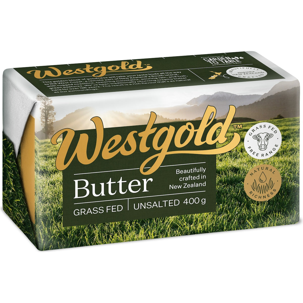 Westgold Butter Unsalted 400g