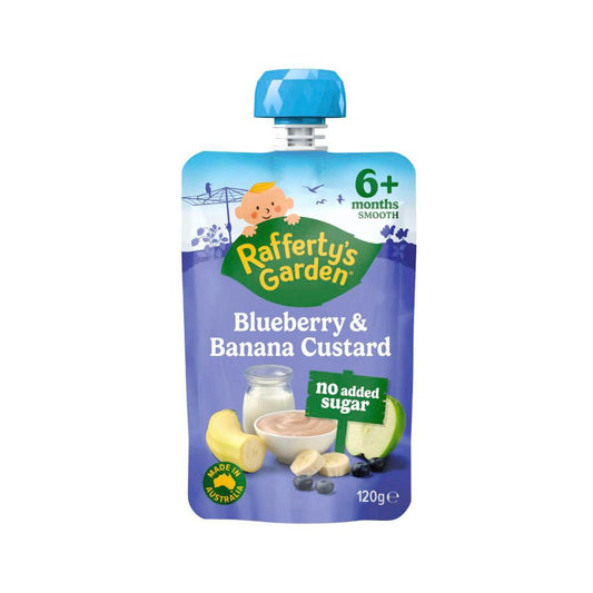Rafferty's Garden Blueberry & Banana No Added Sugar Custard 6+ Months - 120g