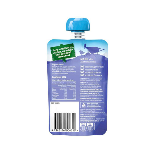 Rafferty's Garden Blueberry & Banana No Added Sugar Custard 6+ Months - 120g