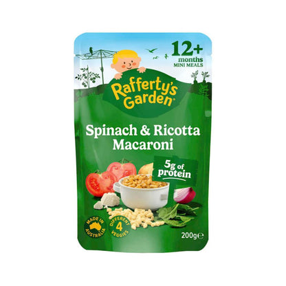 Rafferty's Garden Spinach & Ricotta Macaroni 12+ Months - 200g