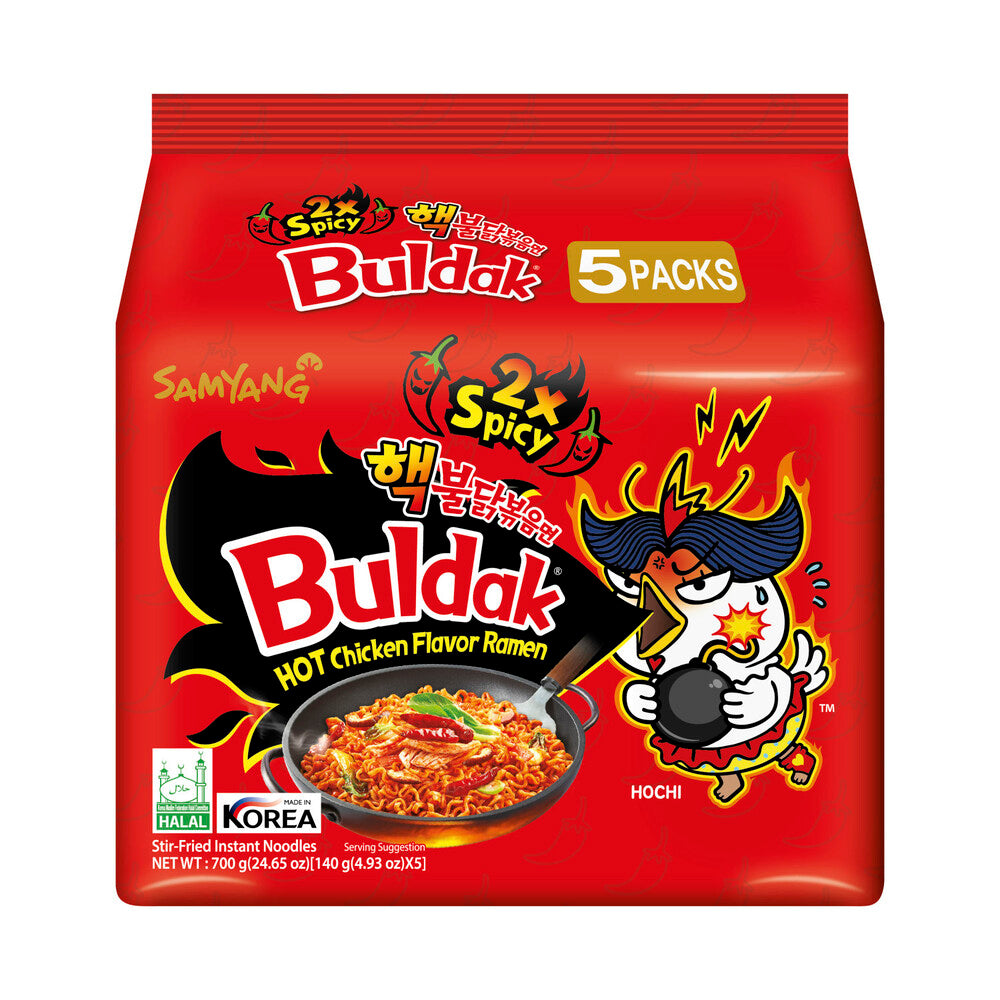 Samyang Buldak Hot Chicken Ramen Spicy 5 Pack - 700g