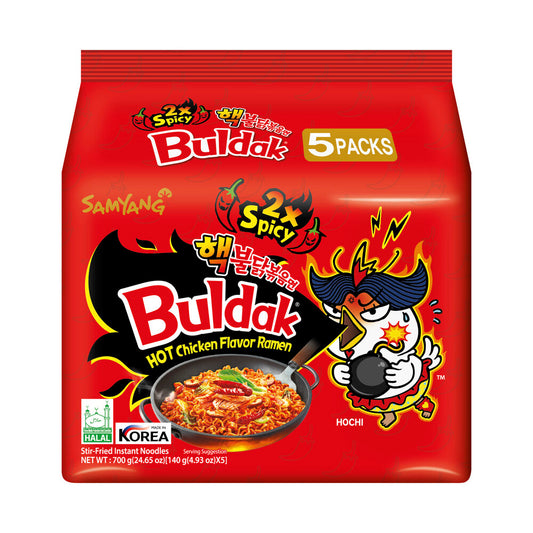 Samyang Buldak Hot Chicken Ramen Spicy 5 Pack - 700g