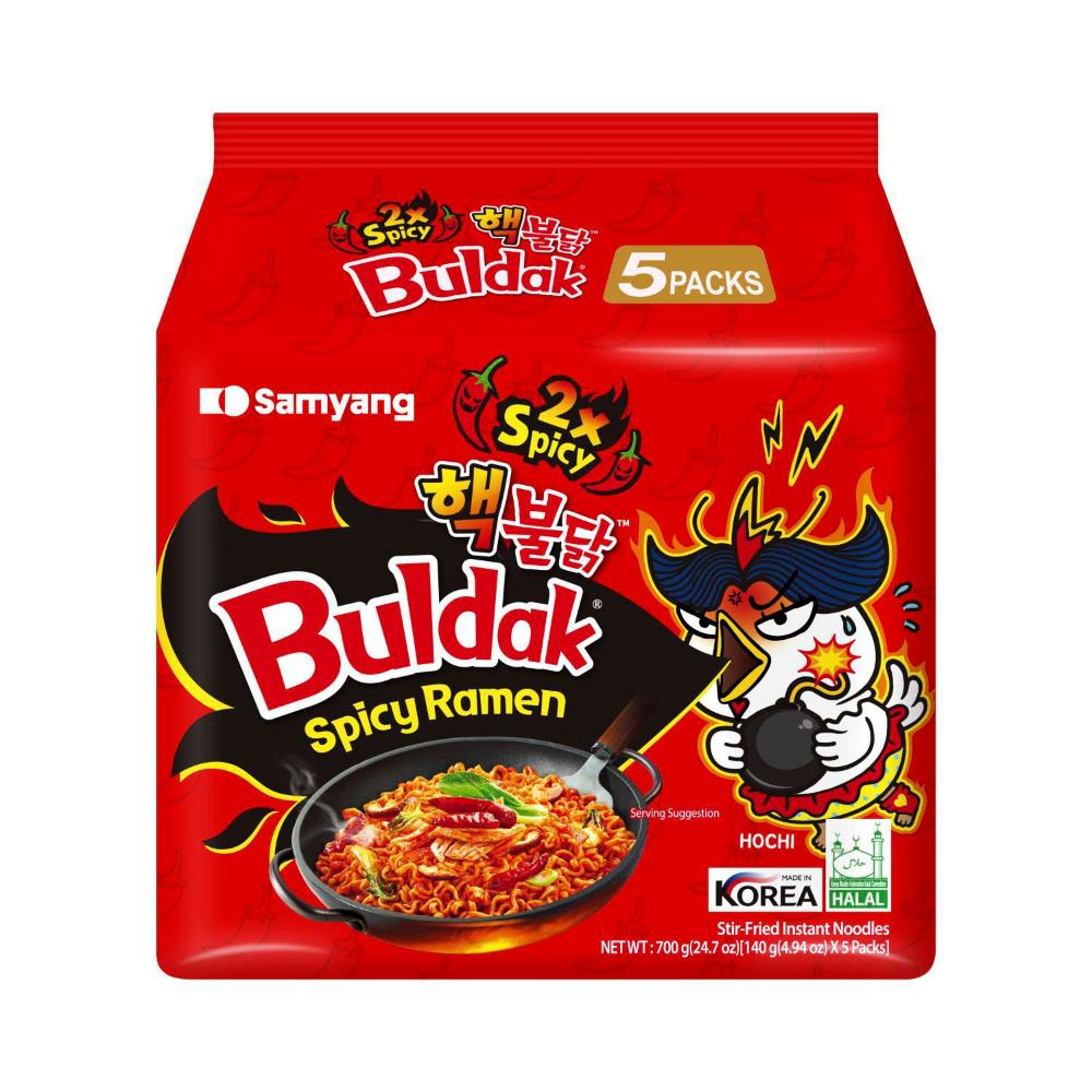 Samyang Buldak Spicy Ramen 2xspicy 5 Pack - 700g