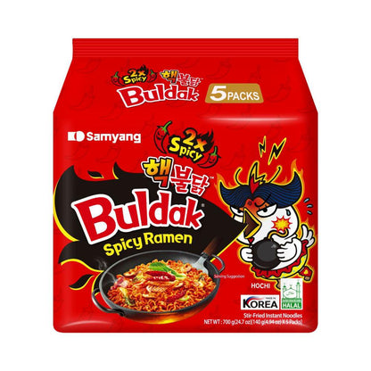 Samyang Buldak Spicy Ramen 2xspicy 5 Pack - 700g