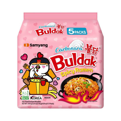 Samyang Buldak Spicy Ramen Carbonara 5 Pack - 650g