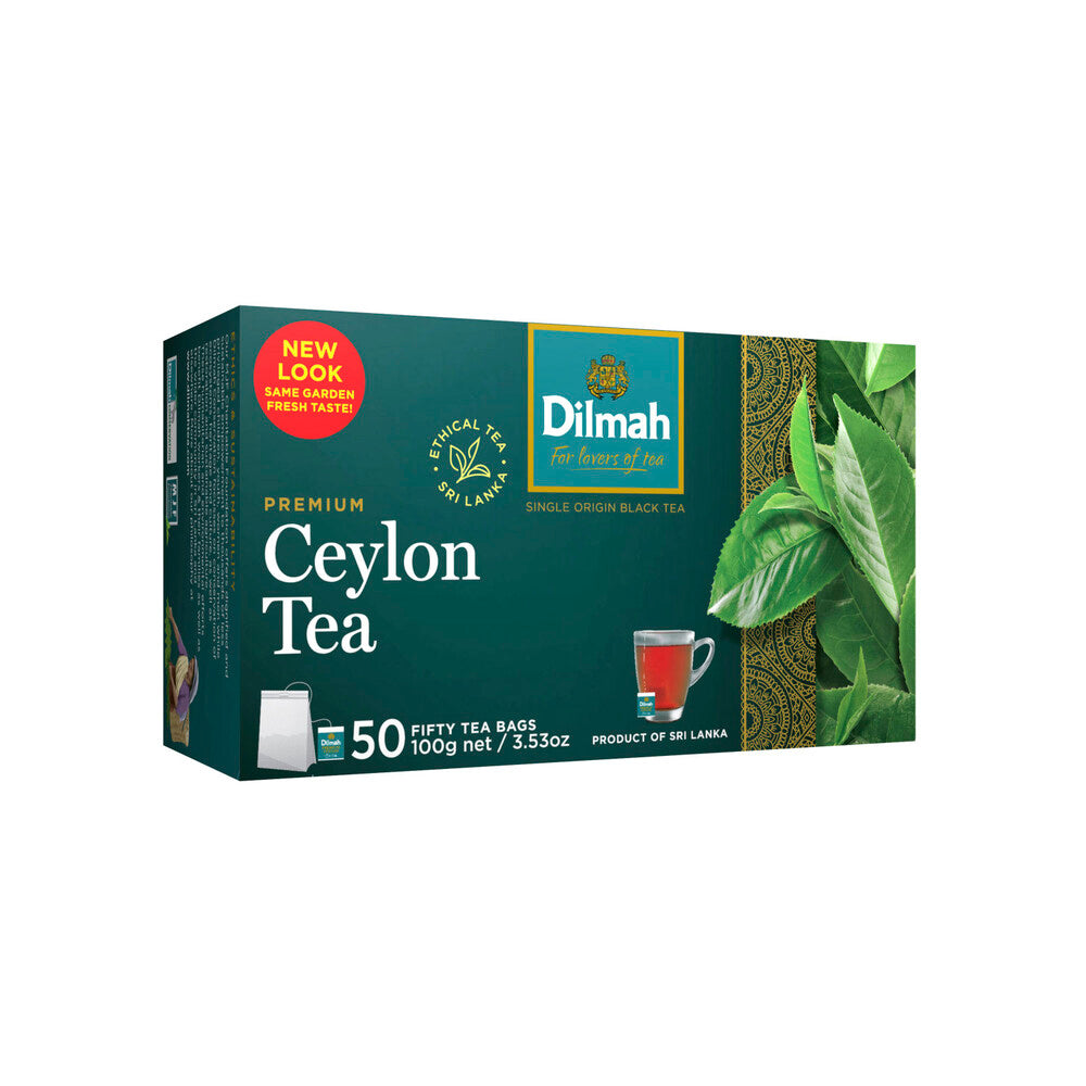 Dilmah Pure Ceylon Premium Tea Bags 50 Pack - 100g