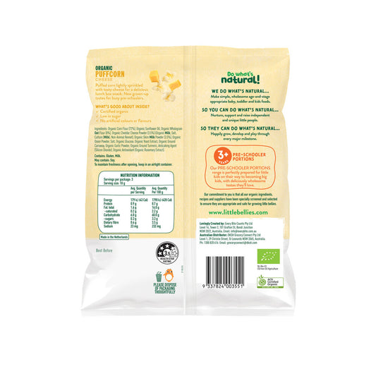 Little Bellies Puffcorn Cheese - 30g