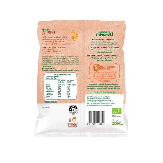 Little Bellies Puffcorn BBQ - 30g