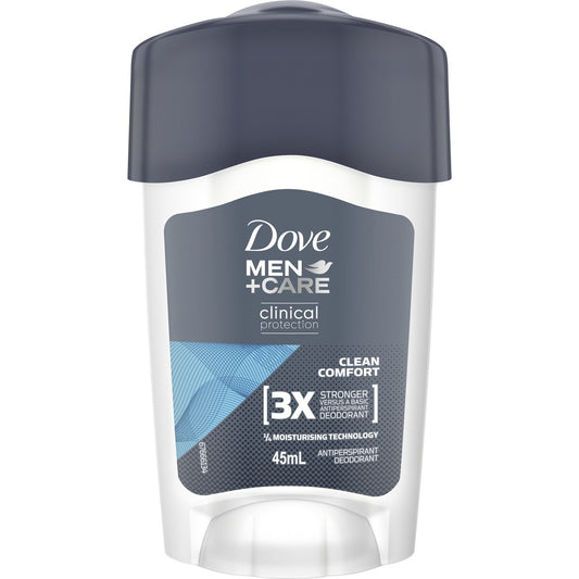 Dove Men+care Clinical Clean Comfort Antiperspirant Cream 45ml