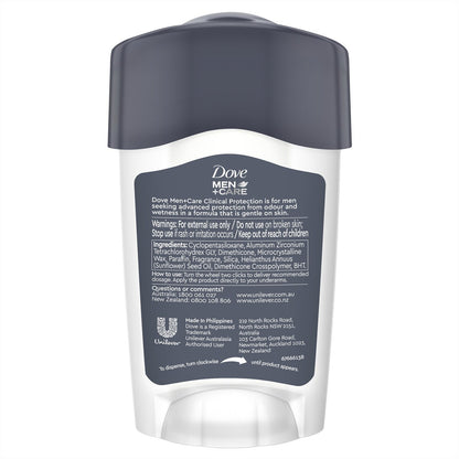 Dove Men+care Clinical Clean Comfort Antiperspirant Cream 45ml