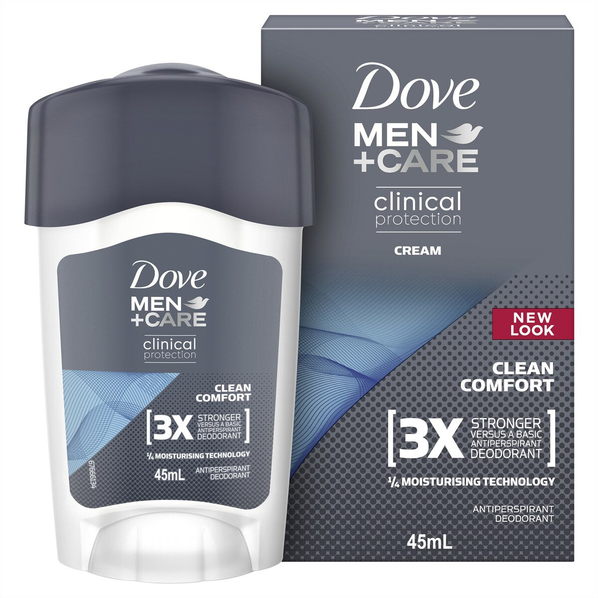 Dove Men+care Clinical Clean Comfort Antiperspirant Cream 45ml