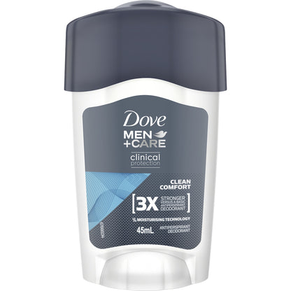 Dove Men+care Clinical Clean Comfort Antiperspirant Cream 45ml
