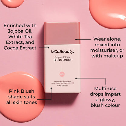 MCoBeauty Super Glow Blush Drops Blush Pink 30ml