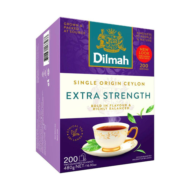 Dilmah Extra Strength Pure Ceylon Bags 200 Pack - 480g