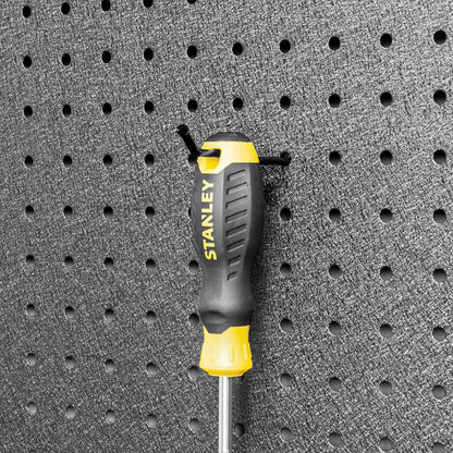 Pinnacle Small Gloss Black Single Prong Pegboard Hook - 30 x 35 x 70mm - 20 Pack