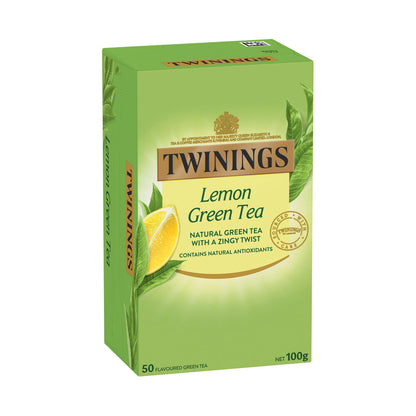 Twinings Green Tea & Lemon Tea Bags - 100g