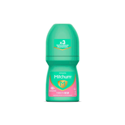 Mitchum Women's Roll On Powder Fresh Antiperspirant Deodorant - 50mL